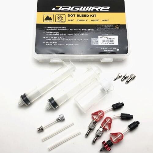 JAGWIRE Bicycle Hydraulic Disc Brake Oil Bleed Kit Tools For SRAM, Avid, Hayes,Hope, Formula MTB Road Bike Brake Repair WST030