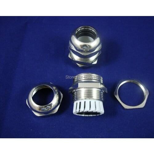 LOT OF 2PCS PG11 Waterproof Brass Cable Gland Dia. 10-14mm Material Brass