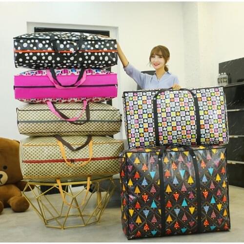 Non-Woven Clothes Storage Bag Foldable Quilt Pillow Organizer Large Capacity Blanket Bed Pouch Luggage Suitcase Accessories