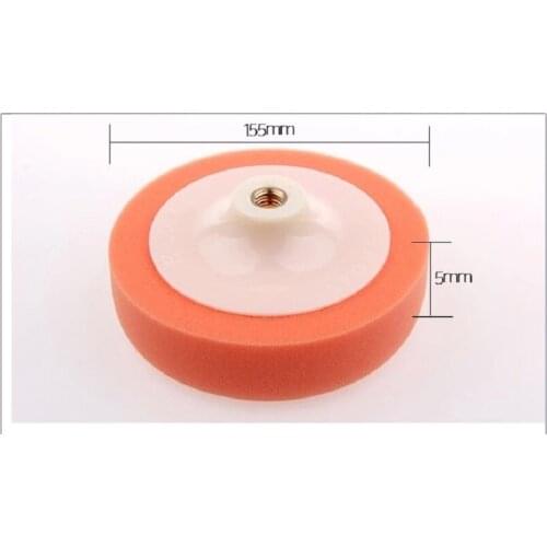 New 2pc/lot 6" Car foam Waxing Buffing Sponge Polishing Ball Wheel Polisher Tool with tray M14