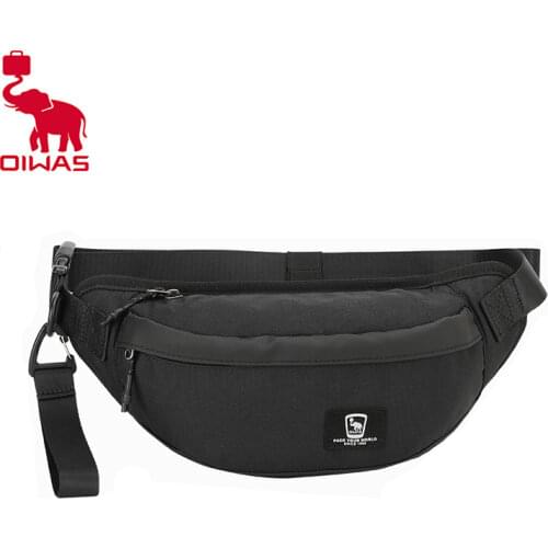 Oiwas Multifunction Chest Bag Shoulder Messenger Banana Pack Trendy Fashion Sports Waterproof Short Trip Waist Pouch Men Purse