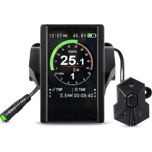 Electric Bicycle P850C Full Color LCD Display Speedometer Display for Bafang BBS01B BBS02B BBSHD Mid Drive Motor