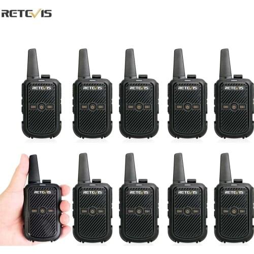 10 pcs Retevis RT15 Walkie Talkie Mini Two Way Radio 2W Walkie-talkies VOX Hotel Restaurant Talkie Walkie Portable Radio FRS PTT
