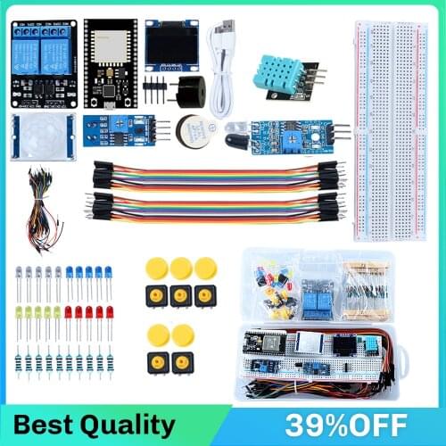 Super Starter Kit for ESP32 ESP-32S WIFI I OT Development Board ,HC-SR501 PIR Sensor,Photosensitive resistor for Ardniuo