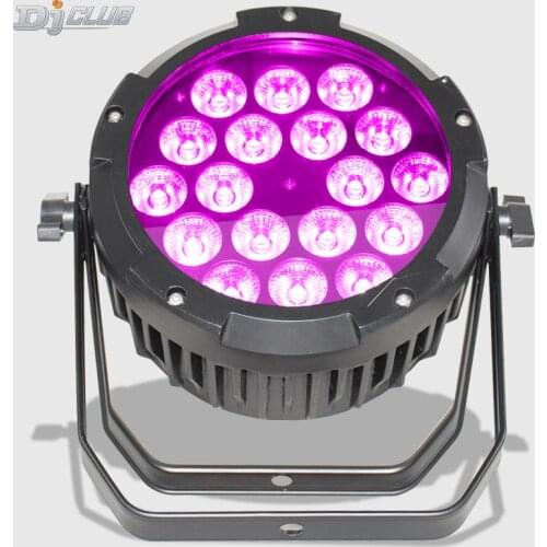 Stage Wash 18Pcs 18W Rgbaw Uv 6 In 1 Led Par 64 Waterproof Ip65 Led Par Light For Dj