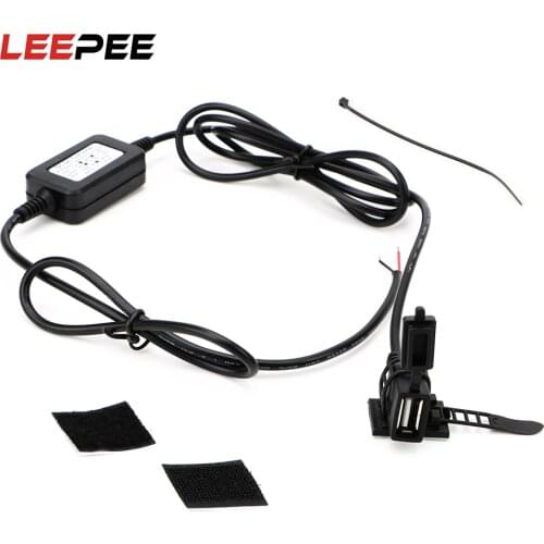 Motorcycle USB Converter for Phone DC 5V 2A Adapter Handlebar Charger USB Port Motorbike USB Socket GPS Power Supply Socket