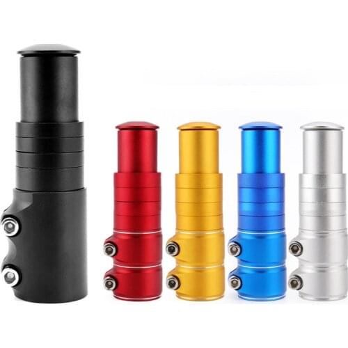 Mountain Bike Aluminum Alloy Handlebar Riser Adaptor Bicycle Fork Stem Riser Extender Cycling Extension Stem Head Up Raiser