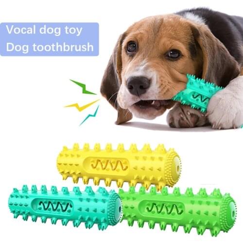 Molar Toothbrush Toys Chew Cleaning Teeth Safe Elasticity Soft TPR Puppy Dental Care Extra-tough Pet Cleaning Dog Supplies