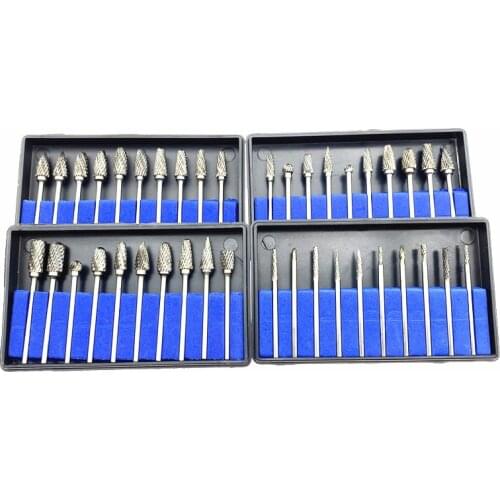 10Pcs/ box Dental Burs Drills Nitrate Tungsten Steel Material 2.35mm Dental Lab Nitrate Carbide Burs polishing Tools
