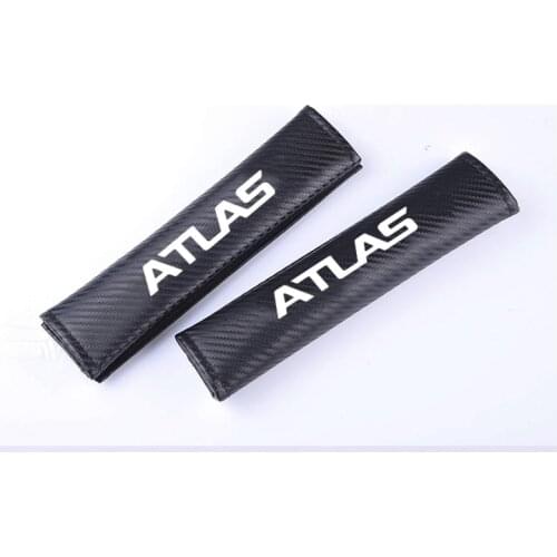 2pcs PU Fashion Car Seat Belt Cover Car Seat belt shoulder Pads for Geely Atlas