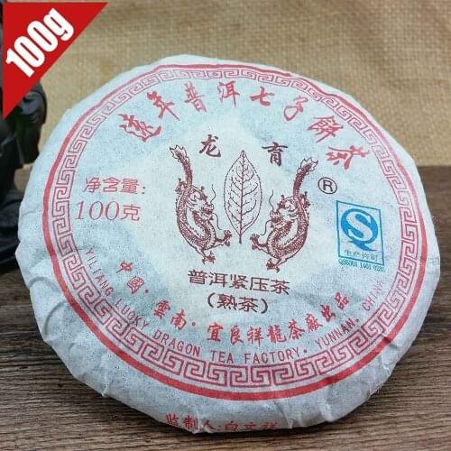 2010 Yunnan Shu Cake Pu-erh 100g Old Long Yu Ripe Puerh