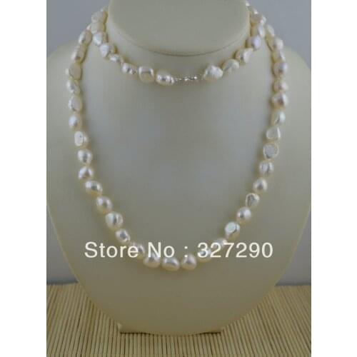 32'' High Qualtiy Natural Fresh Water Pearl Necklace 10~11mm Freedom Beads Fashion Women Jewelry free shipping