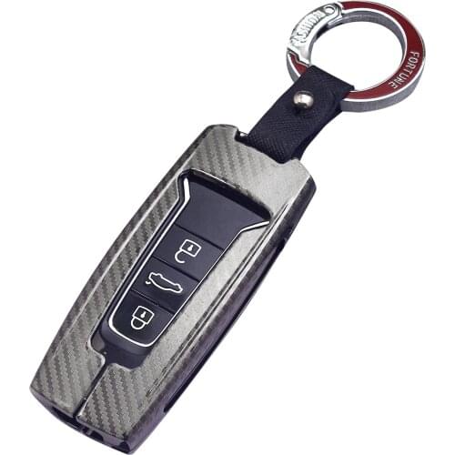 TPU Aluminum Car Key Case Cover Key Cover Protective Cover Shape Volkswagen Touareg 2019 Car Key Cover Replacement