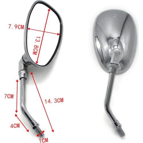 Motorcycle rearview side mirror For Yamaha SR125 SR185 SR250 SR400 SR500 SRV250 SRX250 SRX400 SRX600 all years