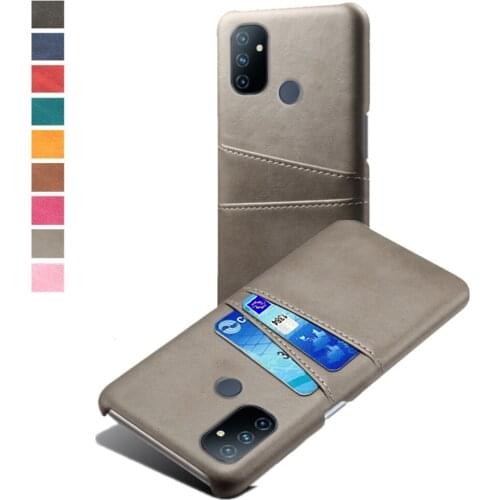 Card Wallet Phone Back Cover For OnePlus Nord N100 N10 5G Funda Retro Slim PU Leather Capa For One Plus 1+ Nord N10 5G N100 Case
