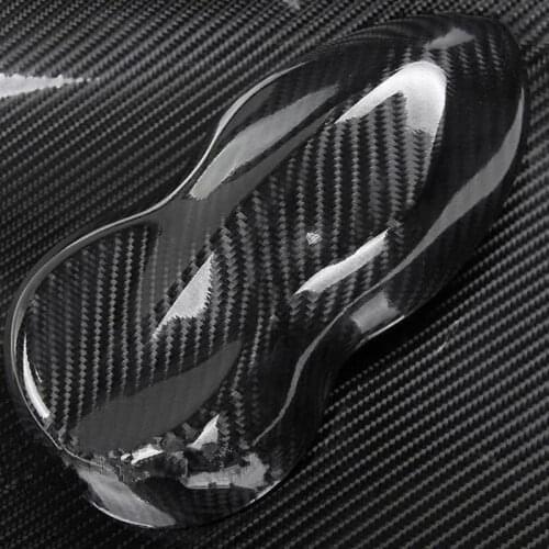 Black Highlight 5D Carbon Fiber Automobile Sticker Interior Foil Car Sticker 10*150cm