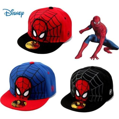 Disney Marvel Spiderman Childrens Breathable Baseball Cap Cartoon Anime Boys Girls Street Dance Hip Hop Hat Birthday Gift