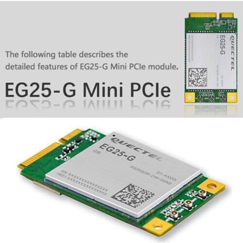 EG25-G EG25 Mini Pcie with sim card slot 4G FDD-LTE/TDD-LTD CAT4 Module Global band for EC25 series 100% New&Original