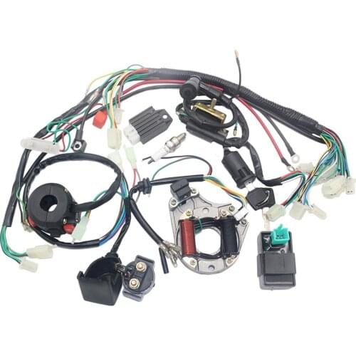 Electrics Stator Coil CDI Wiring Harness for 4 Stroke ATV KLX 50cc 70cc 110cc 125cc Quad Bike Buggy Go Kart Pit Dirt Bikes