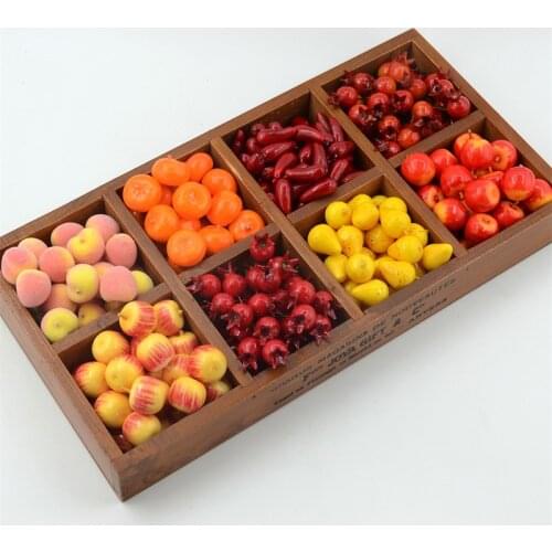 60Pcs Artificial Mini Simulation Small Foam Plastic Fake Artificial Fruit and Vegetables House Party Kitchen Wedding Decoration