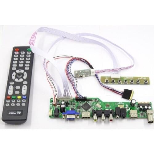 Latumab Kit for LP140WH2-TLSA TV+HDMI+VGA+USB LCD LED screen Controller Driver Board Free shipping