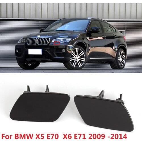 CAPQX For BMW X5 E70 X6 E71 2009 -2014 Front Bumper Headlight Water Spray Nozzle Cover Lid Head Lamp Washer Cleaning Spray Cap