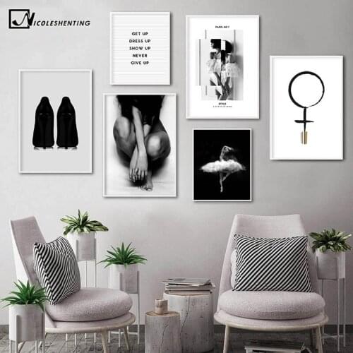 Fashion Makeup Poster Black White Minimalist Wall Art Canvas Print Painting Decorative Picture Ins Style Girls Room Decoration