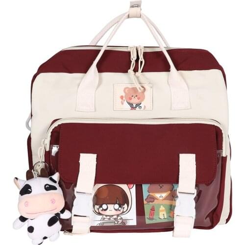 Fashion Kawaii Schoolbag For Teenage Girls Shoulder Bag Multi-Function Ladies Travle Bagpack Small Women Mini Backpack