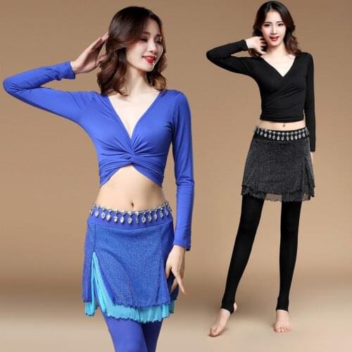 Fashion Belly Dance Costume Set Women Bollywood Belly-dance Practice Dancing Wear Performance Clothing Gypsy Rave Outfit DC3542