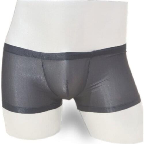 Mens Low-waist Sexy Transparent Boxers Mens Panties Underwear Boxer