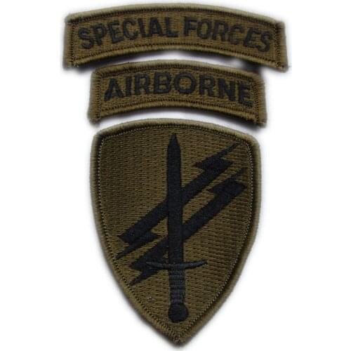 US ARMY SPECIAL FORCES AIRBORNE ARMBAND Badge Jacket Costume Sew Iron On Patch