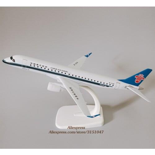 NEW 20CM Alloy Metal Air China Southern Brazil Industry E-190 E190 Airlines Airplane Model Plane Model Diecast Aircraft Gifts