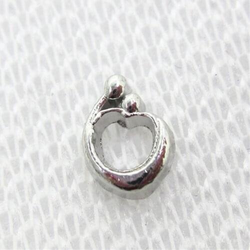 New Arrive 20pcs/lot Love baby Family Heart Floating Charms Living Glass Memory Lockets DIY Jewelry pendants Charms