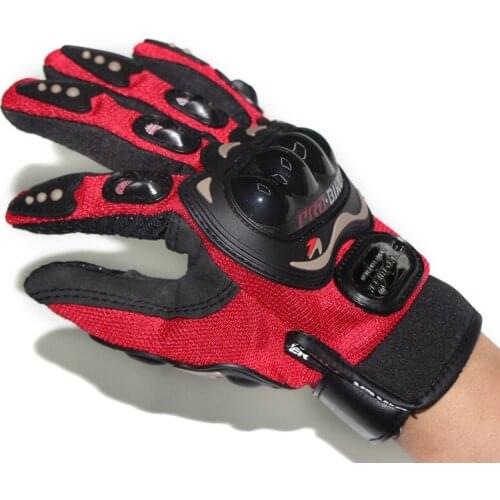 Good Quality Outdoor Sports full finger knight riding motorbike Motorcycle Gloves Breathable Mesh Fabric men Leather Gloves