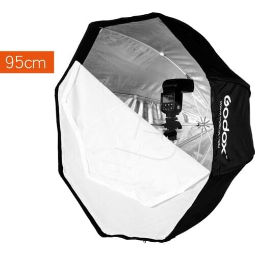 Godox Portable 95cm / 37.5in Umbrella Photo Softbox Reflector for Flash Speedlight