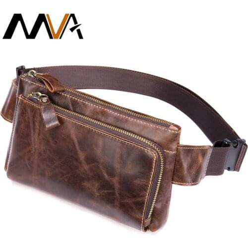 MVA Fanny Pack for Women Men Fashion Waist Bag Retro Water Resistant Hip Bum Bag with Adjustable Belt for Travel Hiking Cycling