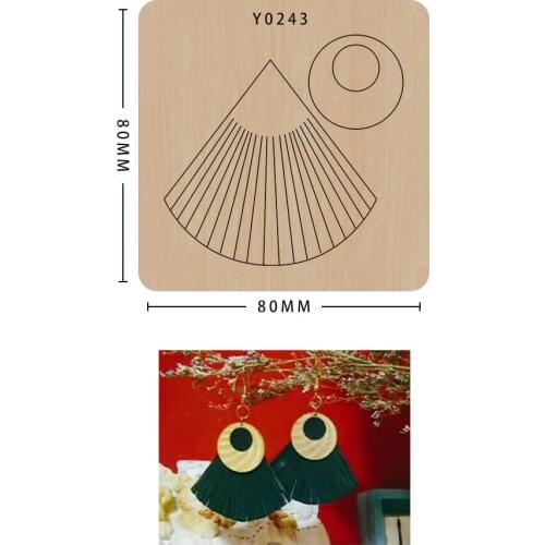 Earring Cutting Dies Diy Craft Leather Mold Scrapbooking Suitable For Common Big Shot And Sizzix Machines