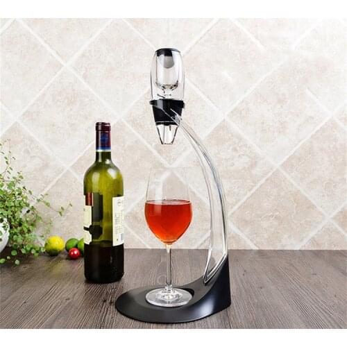 Professional Magic Red Wine Decanter Pourer With Filter Stand Quick Air Aerator Dispenser For Home Dining Bar Essential Set