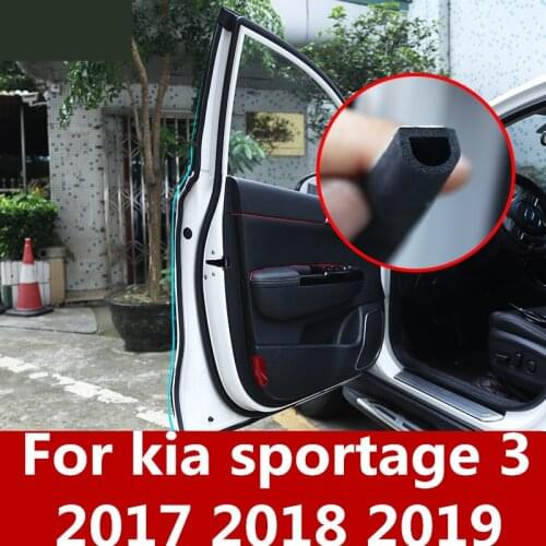 Car Rubber Seal Sound Insulation Weatherstrip Edge Trim Noise Insulation Car Door Sealing For kia sportage 3 2017 2018 2019