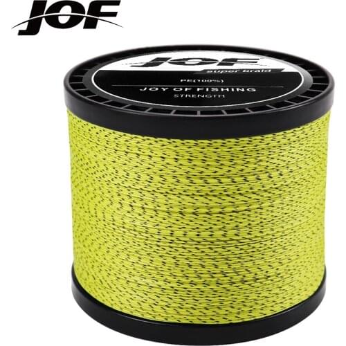 JOF Fishing Line 8 Strands Braided Super Strong Monofilament Sea Accessories 300M 500M 100M 22 31 41 50 61 72 88LB