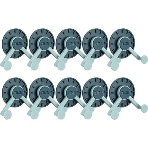 Self Adhesive Wall Hooks, 10 Pack Stick On Hooks For Coats Bath Towels Keys Door