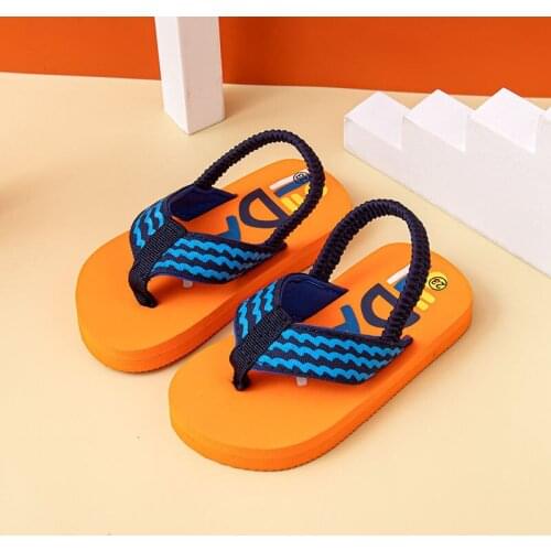Cartoon Childrens Sandals Back Straps Fashion Sandals Casual Boys Flip Flops Girls Shoes Flip Flops Cute Baby Sandals