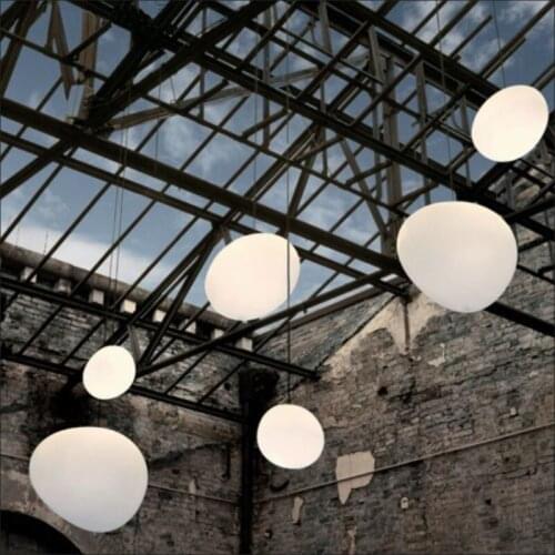 Nordic Glass Pendant Lights Led Irregular pendant lamp for living room bedroom Upscale restaurant Light Fixture E27 AC85-265V