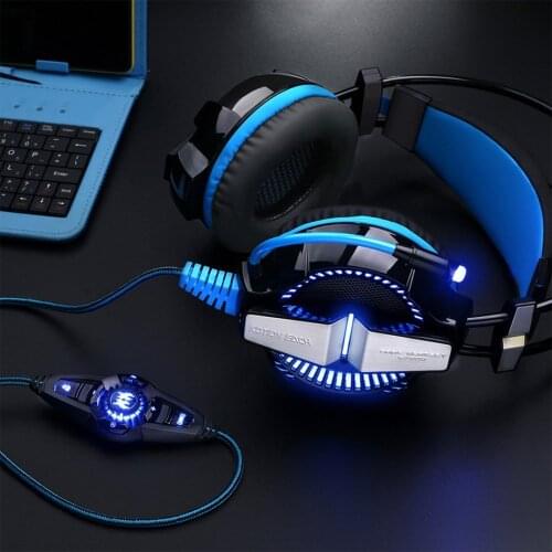 USB Wired Professional Surround Sound Gaming Headphones Microphone Stereo Headset Enhanced Bass Game Over-ear Earphone