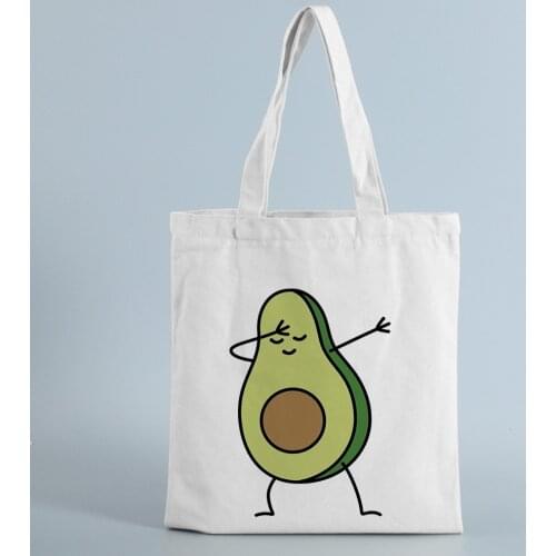 High Capacity Canvas Handbag 2021 New Shopping Bag Hot Sale Tote Bag University Style Cartoon Printing Reusable
