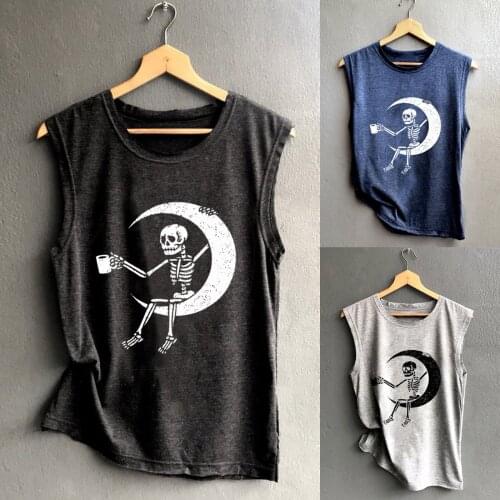Women Sleeveless Top Simple Vest Skeleton Romantic Printing Blouse Tank Camisole Solid Color Daily Casual All-match Gilrs Vest