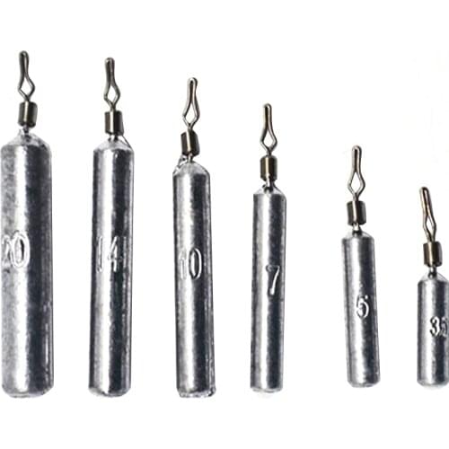 10pcs Skinny Dropshot Weight Sinker 3.5/5/7/10/14/20g For Fishing Hooks Sinker Fishhook Lure Tackle Pesca Fishing Accessories