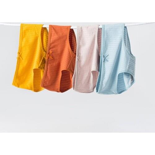 3Pcs Sexy Lingerie Women Underwear Cotton Girls Elasticity Comfortable Middle Waist Briefs with Bow M L XL