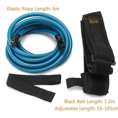 4M Piscina Elastic Resistance Rope For Swim Training Adjustable Swimming Belt Exerciser Latex Tubes Various Specifications Style
