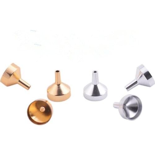 500pcs Stainless Steel Funnel Metal Mini Funnels Transferring Liquid For Perfume Split Bottles Container